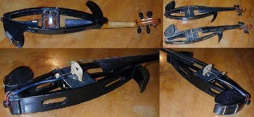 Victor Pfeil's Electric Violin, made by Allencraft Laboratories.  Photographs by Tom Walsh